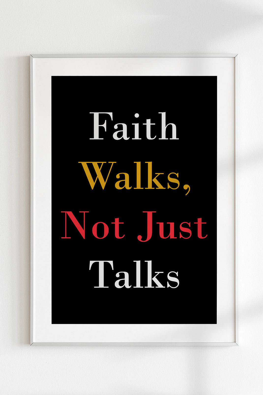 Faith Walks Wall Art