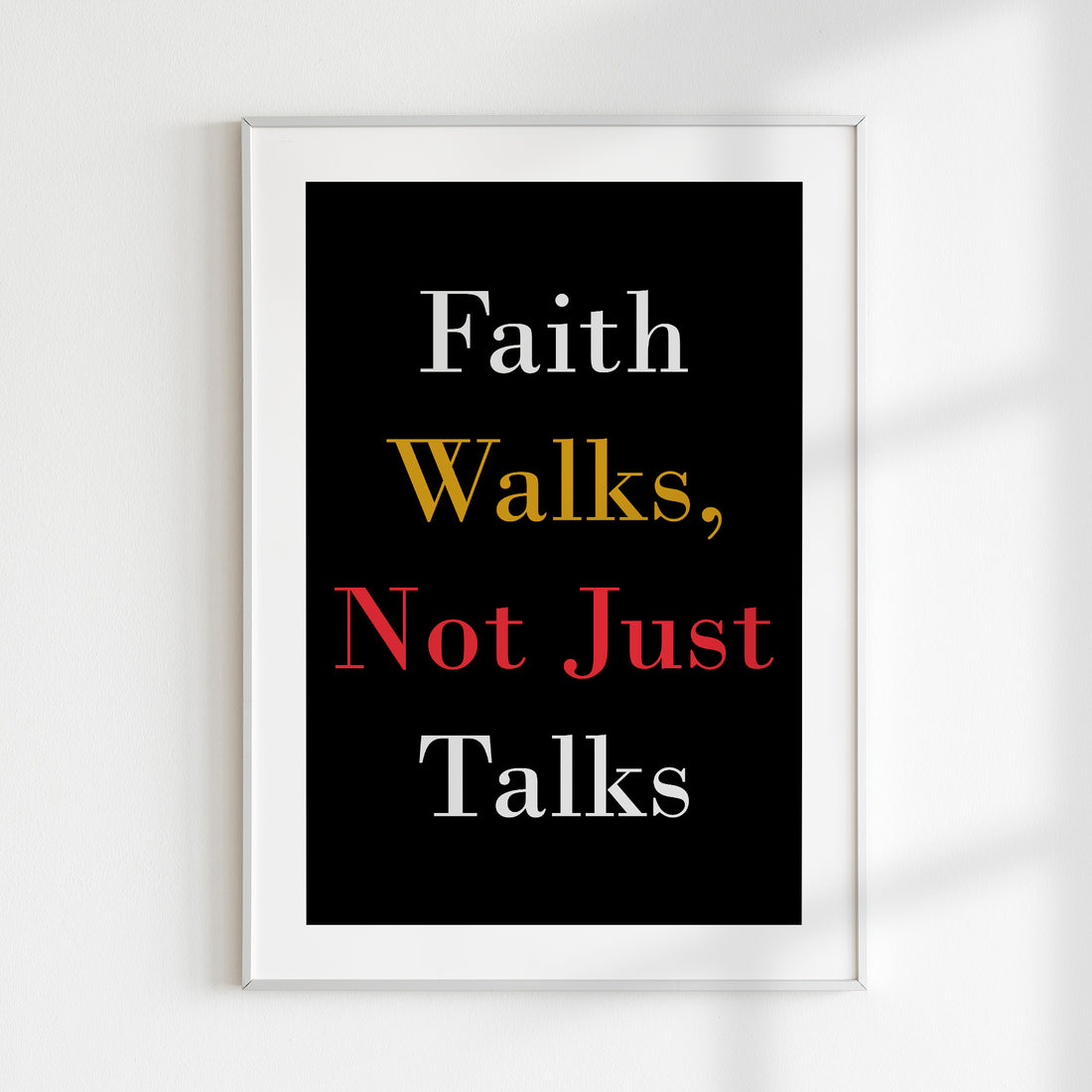 Faith Walks Tee + Wall Art