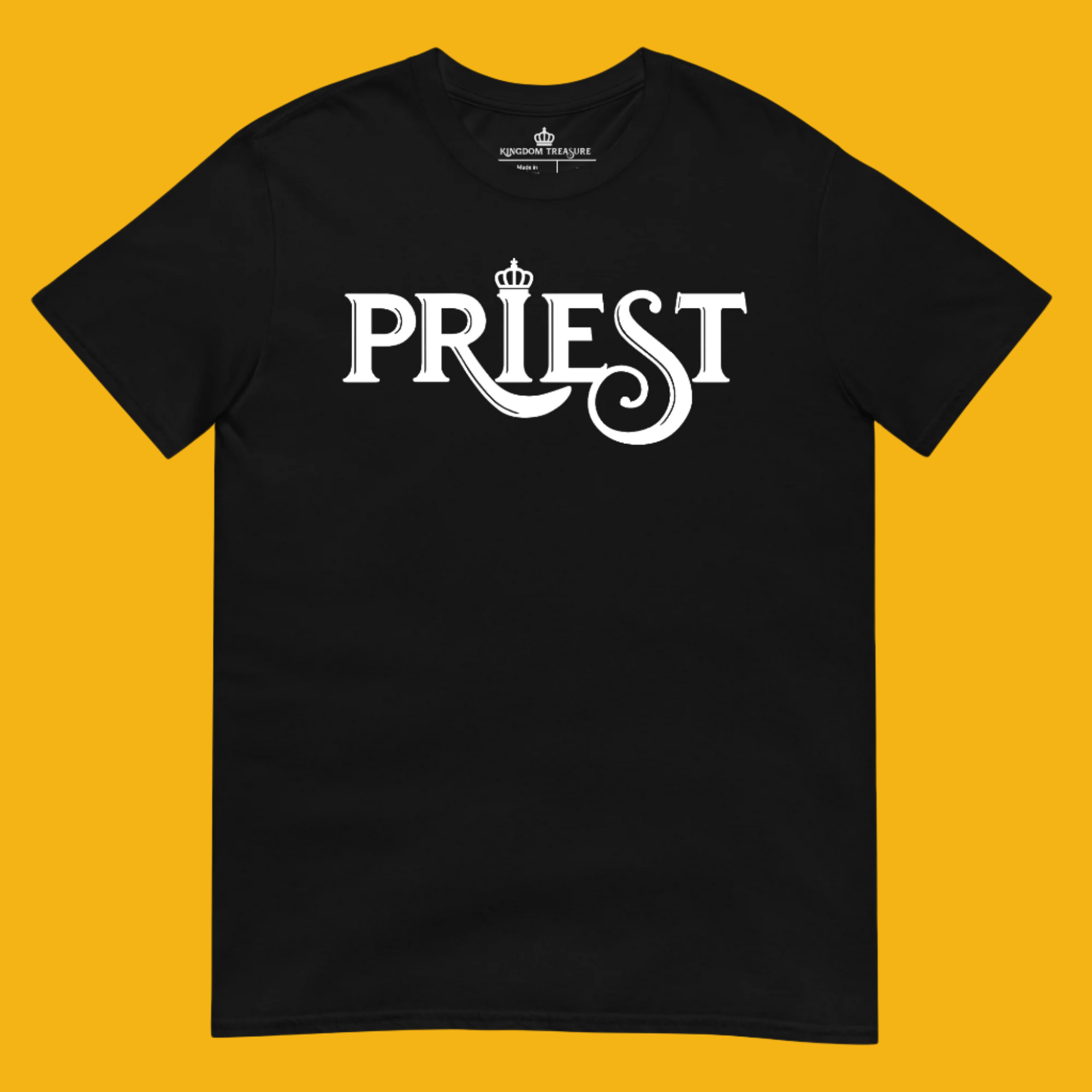 Priest Tee Female - Black + Wall Art